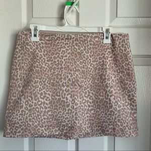 Cheetah Print Mini Skirt